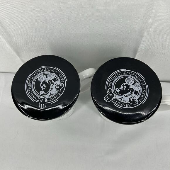 Disney Parks Mickey Mouse Cup Of Magic Coffee Mugs With Lids. 40th Anniversary - Picture 2 of 12